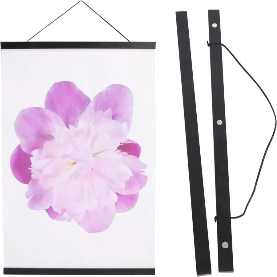 Aynoo Magnetic Poster Hanger Frame, 8x10 8x12 8x24 8x18 Picture Frame Hanger, 8 Inch Magnetic Hanger Frame,Black