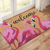 1pc Flamingo Pattern Door Mat/Carpet, Comfortable Decorative Floor Mats, Great For Home Bedroom, Bathroom Entryway, Machine Washable, Outdoor Rug,Outdoor Decor,Patio Decor,Halloween Decor,Christmas Decrotions,Fall Decor